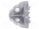 Angle bracket; for profiles; Width of the groove: 6mm; W: 27.5mm FATH