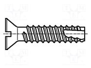 Screw; 2.2x6.5; Head: countersunk; slotted; 0,6mm; hardened steel BOSSARD