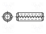 Springy stud; A2 stainless steel; BN 686; Ø: 2.5mm; L: 8mm BOSSARD