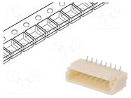 Connector: wire-board; socket; male; SH,SR; 1mm; PIN: 8; SMT; 50V; 1A JST