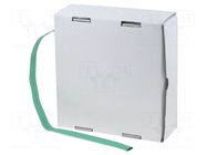 Heat shrink sleeve; glueless; 2: 1; 9.5mm; green; polyolefine CYG/KTG