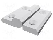 Hinge; Width: 60mm; technopolymer PA; H: 60mm; left; Ø: 6mm ELESA+GANTER