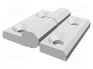 Hinge; Width: 60mm; technopolymer PA; H: 60mm; left; Ø: 8mm ELESA+GANTER