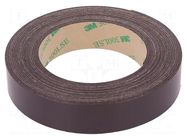 Tape: magnetic; W: 19mm; L: 5m; Thk: 0.84mm; acrylic; brown; -40÷71°C 3M