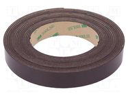 Tape: magnetic; W: 19mm; L: 5m; Thk: 1.55mm; rubber; -40÷71°C; 7.6N/cm 3M