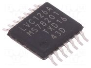 IC: digital; buffer,non-inverting,line driver; Ch: 4; CMOS,TTL NEXPERIA