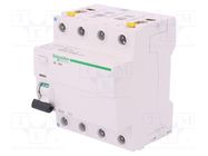 RCD breaker; Inom: 40A; Ires: 30mA; Poles: 4; 400VAC; IP20; 1÷25mm2 