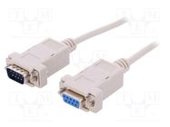 Cable; D-Sub 9pin socket,D-Sub 9pin plug; Len: 1.8m; Øcable: 5mm BQ CABLE