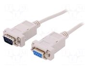 Cable; D-Sub 9pin socket,D-Sub 9pin plug; Len: 2m; Øcable: 5mm BQ CABLE