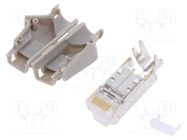 Plug; RJ45; TM21P; PIN: 8; Cat: 5e; shielded,with protection; 6.6mm HIROSE