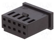 Plug; wire-board; female; AMPMODU MOD II; 2.54mm; PIN: 10; straight TE Connectivity