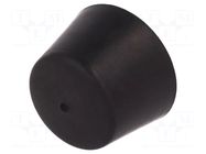 Vibroisolation foot; Ø: 25mm; Shore hardness: 70±5; 374N; 88N/mm ELESA+GANTER