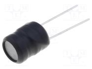 Inductor: wire; THT; 470uH; 700mA; 1Ω; ±10%; Ø9.5x11.5mm; vertical FERROCORE