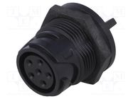 Connector: circular; socket; female; PIN: 6; Buccaneer 4000; THT BULGIN