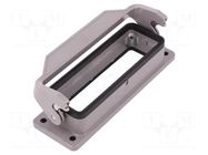 Enclosure for connectors: HDC; size 24B; Han® B; IP65; with latch HARTING
