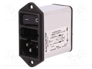 Connector: AC supply; socket; male; 4A; 250VAC; IEC 60320; 1.5mH SCHURTER