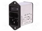 Connector: AC supply; socket; male; 10A; 250VAC; IEC 60320; 0.3mH SCHURTER