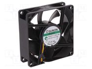 Fan: DC; axial; 12VDC; 80x80x25mm; 101.4m3/h; 44.7dBA; Vapo; 4800rpm SUNON