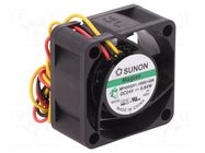 Fan: DC; axial; 24VDC; 40x40x20mm; 15.04m3/h; 25.5dBA; Vapo; 7000rpm SUNON