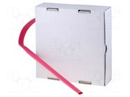 Heat shrink sleeve; glueless; 2: 1; 25.4mm; red; polyolefine CYG/KTG