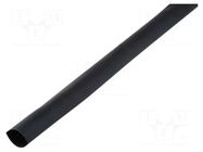 Heat shrink sleeve; glued; 2: 1; 3.2mm; L: 1000mm; black; -55÷125°C CYG/KTG