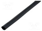 Heat shrink sleeve; glued; 3: 1; 12.7mm; L: 1m; black; polyolefine CYG/KTG