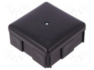 Enclosure: junction box; X: 86mm; Y: 86mm; Z: 39mm; wall mount; IP55 ELEKTRO-PLAST NASIELSK