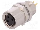 Connector: M8; female; PIN: 3; unshielded; socket; IP67; 60V TE Connectivity