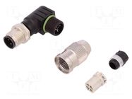 Connector: M12; plug; PIN: 4; male; A code-DeviceNet / CANopen HARTING