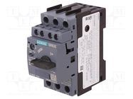 Motor breaker; 0.25kW; NO + NC; 220÷690VAC; Size: S00; 3RV2 SIEMENS