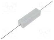 Resistor: wire-wound; cement; THT; 10Ω; 7W; ±5%; 9.5x9.5x35mm SR PASSIVES