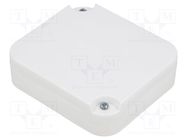 Enclosure: junction box; X: 79mm; Y: 89mm; Z: 25mm; wall mount; IP20 ELEKTRO-PLAST NASIELSK