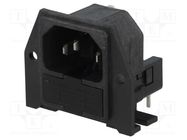 Connector: AC supply; socket; male; 10A; 250VAC; IEC 60320; C14 (E) BULGIN