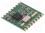 Module: RF; FM transmitter; FSK,GFSK,OOK; 868MHz; SPI; 1.8÷3.6VDC HOPE MICROELECTRONICS