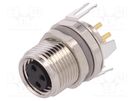 Connector: M8; female; PIN: 3; shielded; socket; IP67; 60V TE Connectivity