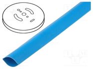 Heat shrink sleeve; glueless; 2: 1; 25.4mm; blue; polyolefine; reel CYG/KTG