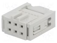 Connector: IDC; plug; female; PIN: 6; Quickie; IDC; for ribbon cable AMPHENOL COMMUNICATIONS SOLUTIONS