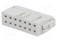 Connector: IDC; plug; female; PIN: 14; Quickie; IDC; 2.54mm; 2x7; grey AMPHENOL COMMUNICATIONS SOLUTIONS