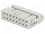 Plug; IDC; female; PIN: 16; without strain relief; IDC; 1.27mm; grey Amphenol Communications Solutions