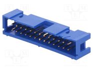 Socket; IDC; male; PIN: 26; straight; THT; gold-plated; 2.54mm; blue Amphenol Communications Solutions