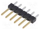 Pin header; pin strips; BERGSTIK; male; PIN: 6; straight; 2.54mm Amphenol Communications Solutions