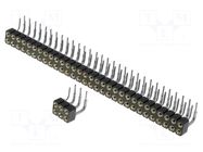 Connector: pin strips; socket; female; PIN: 28; angled 90°; THT CONNFLY
