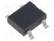 Bridge rectifier: single-phase; Urmax: 100V; If: 1.5A; Ifsm: 50A DC COMPONENTS
