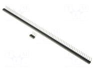 Connector: pin strips; socket; female; PIN: 59; angled 90°; THT CONNFLY