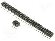Socket; pin strips; female; PIN: 24; turned contacts; vertical CONNFLY