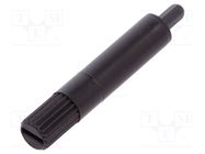 Knob; shaft knob; black; Ø4.9x25.5mm PIHER