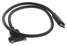 USB CABLE, 2.0 TYPE C PLUG-RCPT, 19.7"