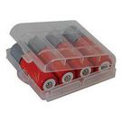 AAA or AA Battery Clear Plastic Storage Case