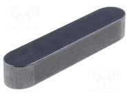 Parallel key; DIN 6885; carbon steel; W: 4mm; H: 4mm; L: 10mm ELESA+GANTER