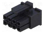 Connector: wire-board; plug; female; Minitek® Pwr 3.0; 3mm; PIN: 8 Amphenol Communications Solutions